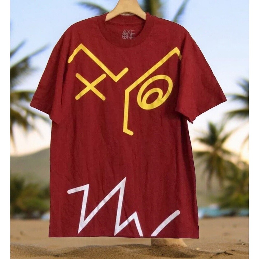 Axe On the season of sickness tee Men’s Size L Large Red‎ Tshirt T Shirt